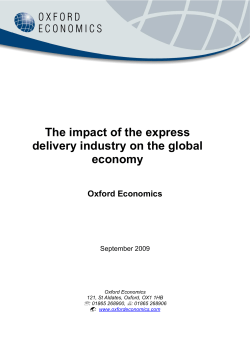 The impact of the express delivery industry on