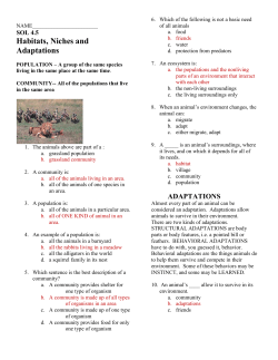 SOL4.5 Habitats and Populations Packet