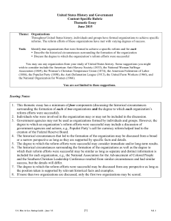 US Hstory Thematic Answer June 2015