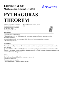 pythagoras theorem