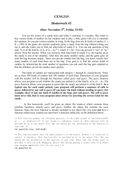 CENG315 Homework #2