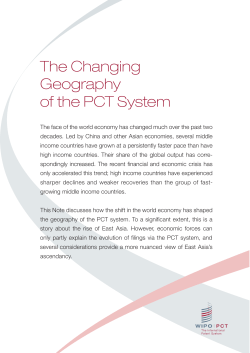 The Changing Geography of the PCT System