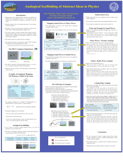 Student Interviews Example of Analogical Mapping: The Planetary