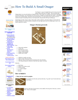 How To Build A Small Onager