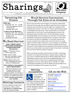 Fall 2016 NSI Newsletter