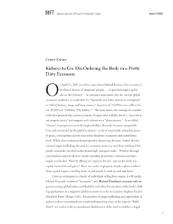 Kidneys to Go: Dis-Ordering the Body in a Pretty Dirty