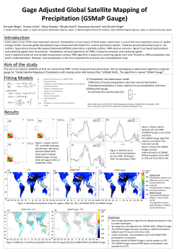 Gage Adjusted Global Satellite Mapping of Precipitation - CNR-ISAC