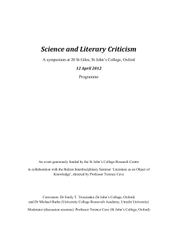 Science and Literary Criticism