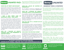 UNLIMITED - Benny`s Car Wash