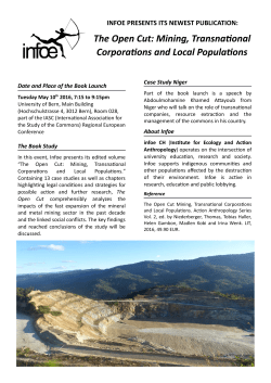 The Open Cut: Mining, Transnational Corporations and Local