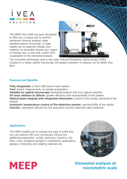 Elemental analysis at micrometric scale