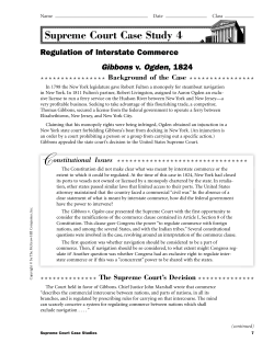 Gibbons v. Ogden Case Study