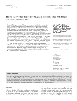 Home interventions are effective at decreasing indoor