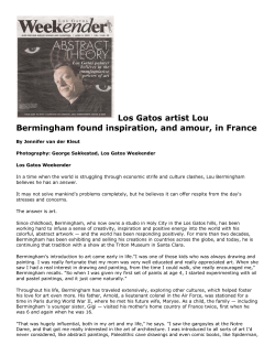 Los Gatos artist Lou Bermingham found inspiration, and amour, in