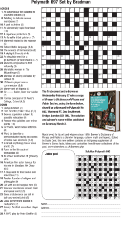 Polymath 697 Set by Bradman