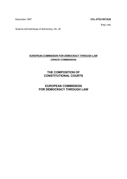 the composition of constitutional courts