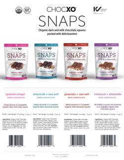 Snaps Bag Sales Sheet