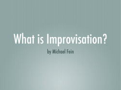 Improvisation Keynote