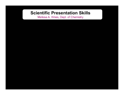 Scientific Presentation Skills - Indiana University Bloomington