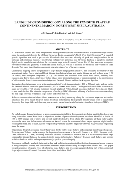 landslide geomorphology along the exmouth plateau continental