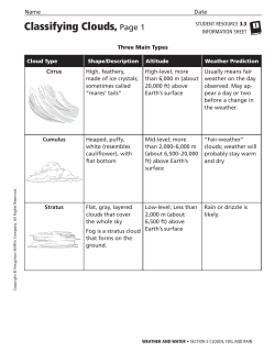 Classifying Clouds, Page 1