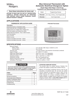 applications specifications - Emerson Climate Technologies