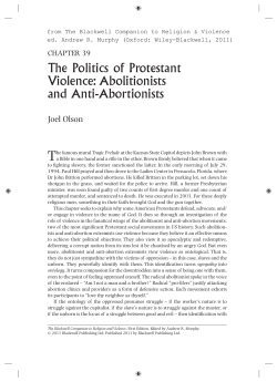 The Politics of Protestant Violence: Abolitionists and Anti