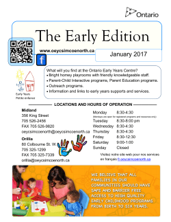 2017newsletter-january - Ontario Early Years Centre Simcoe North