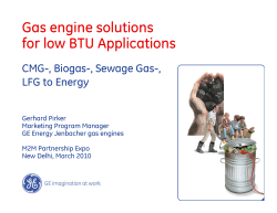 Gas engine solutions for low BTU Applications