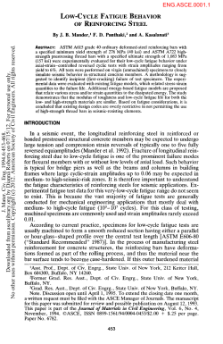 Low-Cycle Fatigue Behaviour of Reinforcing Steel by J.B. Mander