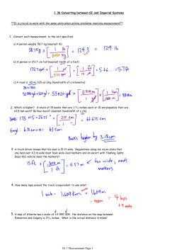 1.3b Converting between SI and Imperial Systems Ch 1