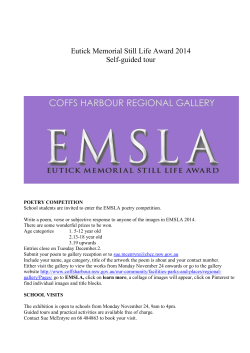 Eutick Memorial Still Life Award 2014 Self