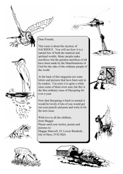 50. Sacrifice - Dayspring Magazine for Children
