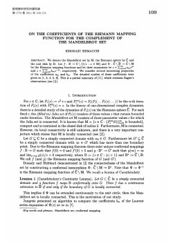 ON THE COEFFICIENTS OF THE RIEMANN MAPPING FUNCTION