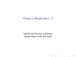 Origin of Replication