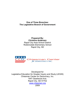 One of the Three Branches - Chiesman Center for Democracy