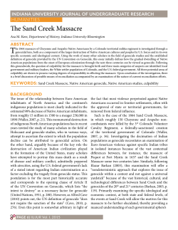 The Sand Creek Massacre