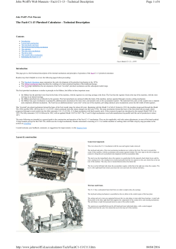 The Facit C1-13 Pinwheel Calculator