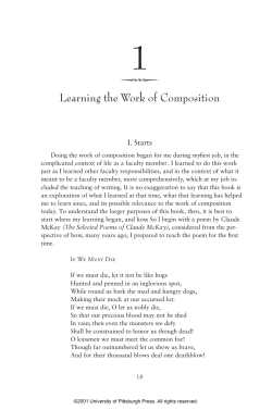 Learning the Work of Composition