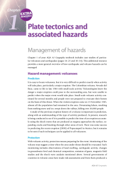 Plate tectonics and associated hazards