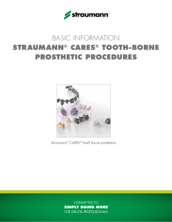 basic information straumann&reg; cares&reg; tooth