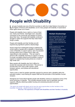 People with Disability - Queensland Council of Social Service