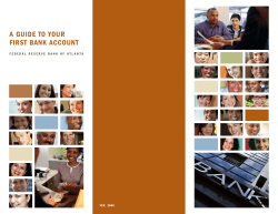 A Guide to Your First Bank Account
