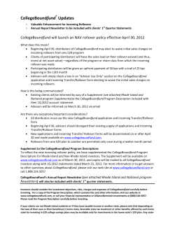 CollegeBoundfund Updates