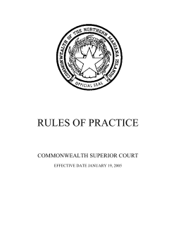 Rules of Practice