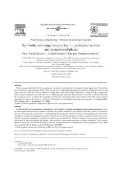 Symbiotic microorganisms, a key for ecological success and