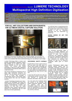 Multispectral High Definition Digitization - Lumiere