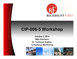 CIP-006 - ReliabilityFirst