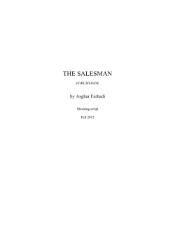 the salesman - Cohen Media Group