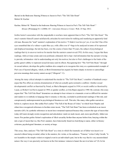 Buried in the Bedroom: Bearing Witness to Incest in Poe`s `The Tell